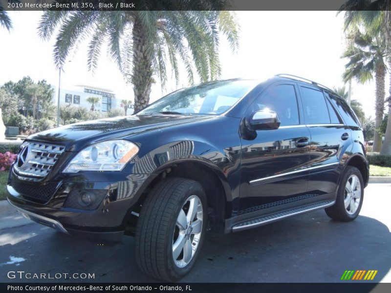 Black / Black 2010 Mercedes-Benz ML 350