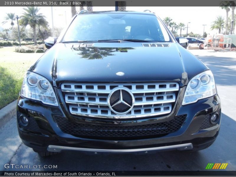 Black / Black 2010 Mercedes-Benz ML 350