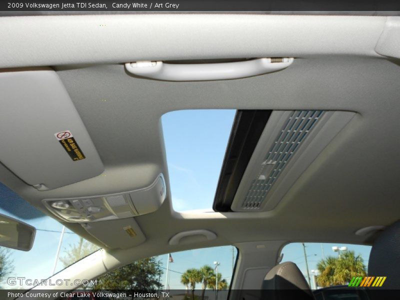 Candy White / Art Grey 2009 Volkswagen Jetta TDI Sedan