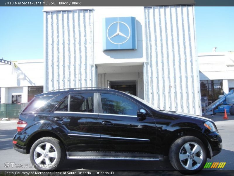 Black / Black 2010 Mercedes-Benz ML 350