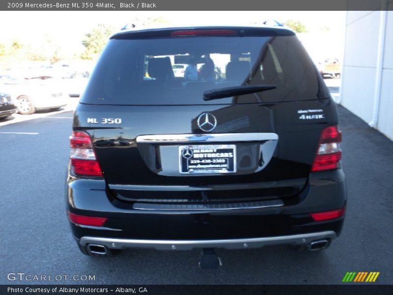 Black / Black 2009 Mercedes-Benz ML 350 4Matic