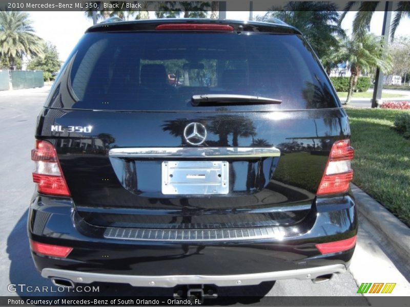 Black / Black 2010 Mercedes-Benz ML 350