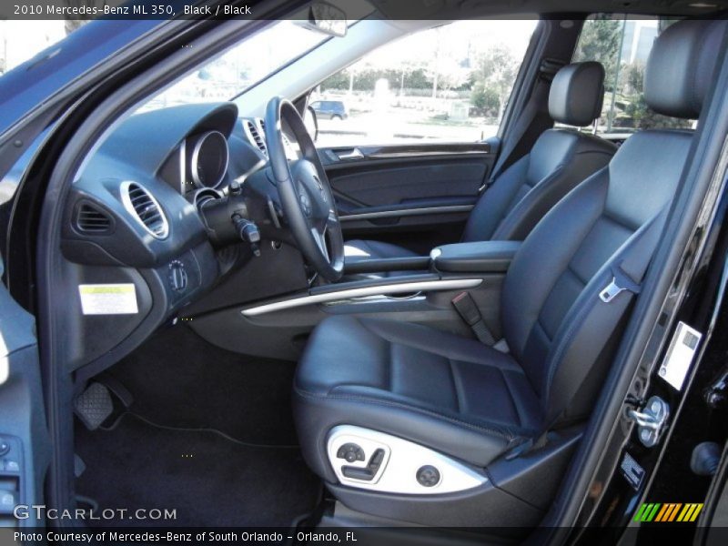 Black / Black 2010 Mercedes-Benz ML 350