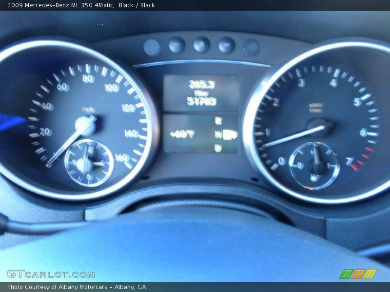 Black / Black 2009 Mercedes-Benz ML 350 4Matic