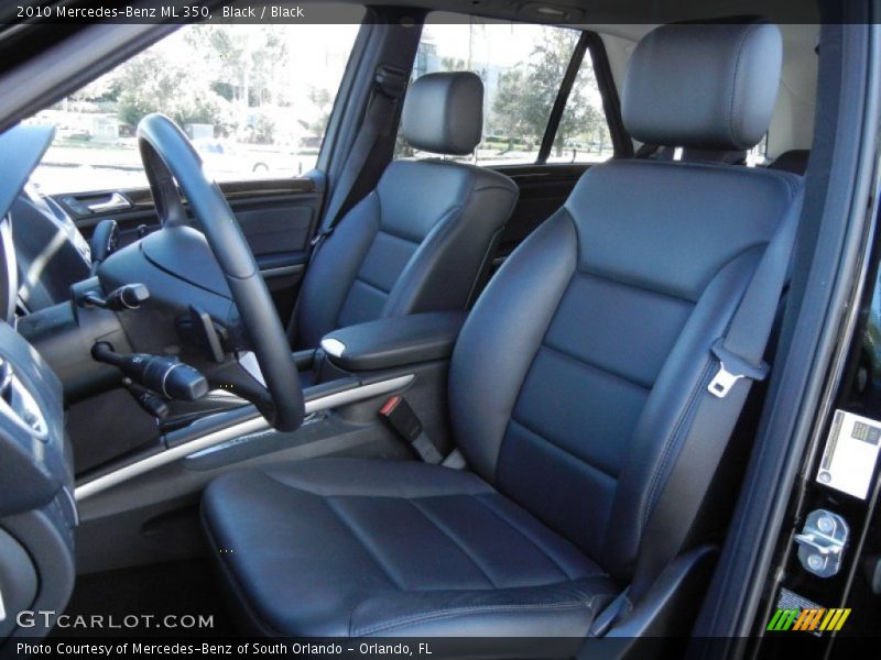 Black / Black 2010 Mercedes-Benz ML 350