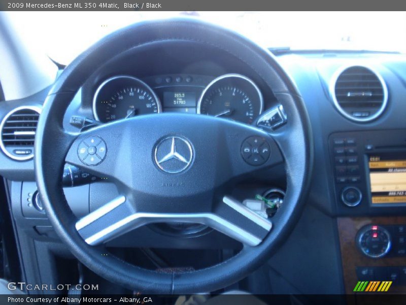 Black / Black 2009 Mercedes-Benz ML 350 4Matic