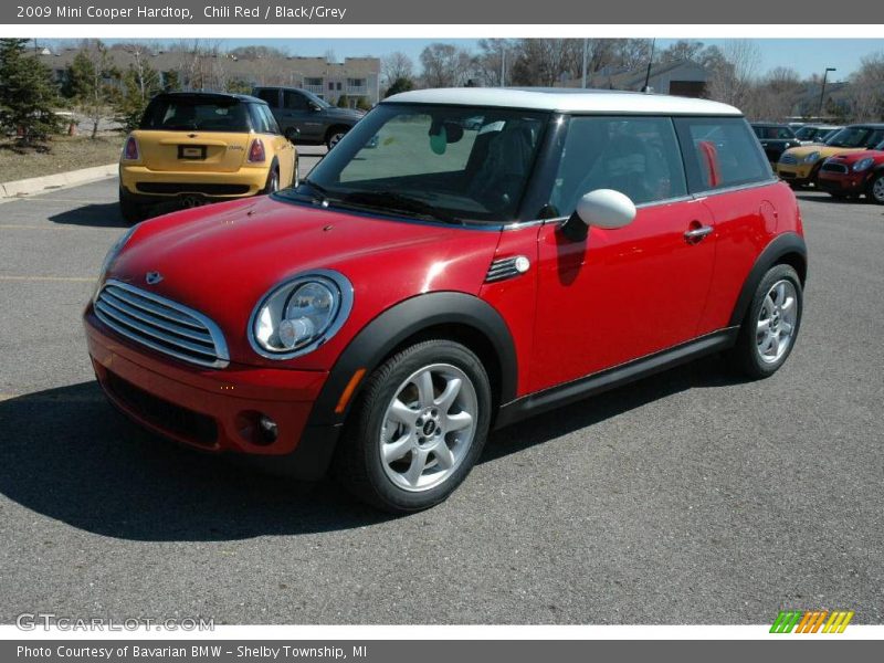 Chili Red / Black/Grey 2009 Mini Cooper Hardtop
