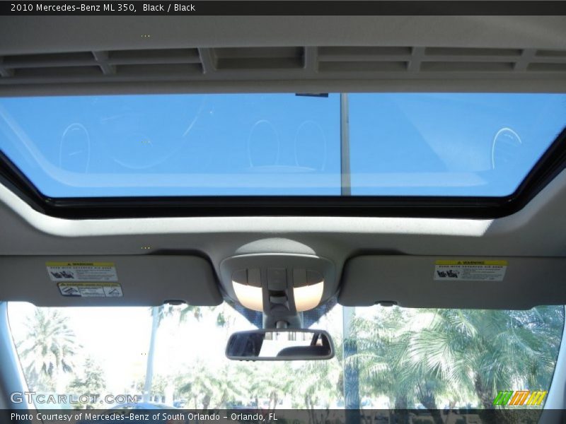 Black / Black 2010 Mercedes-Benz ML 350