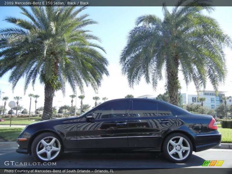 Black / Black 2009 Mercedes-Benz E 350 Sedan