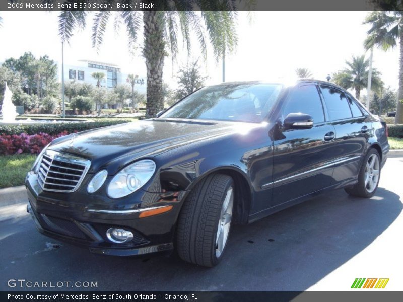 Black / Black 2009 Mercedes-Benz E 350 Sedan