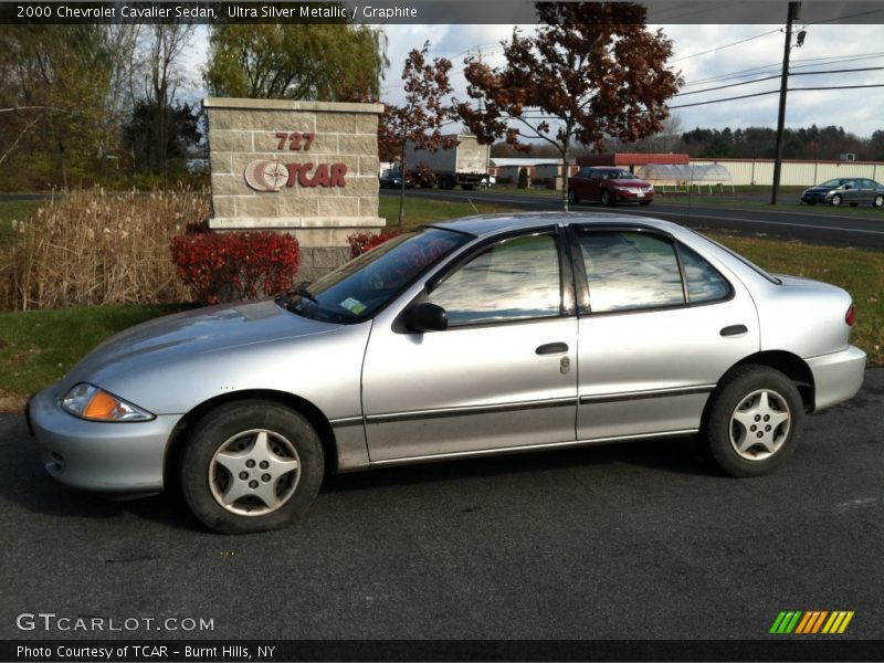 Ultra Silver Metallic / Graphite 2000 Chevrolet Cavalier Sedan