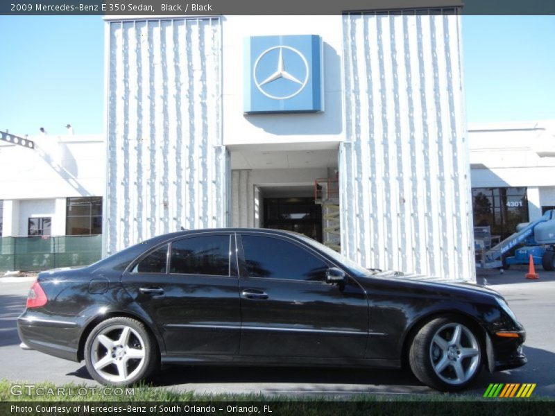 Black / Black 2009 Mercedes-Benz E 350 Sedan