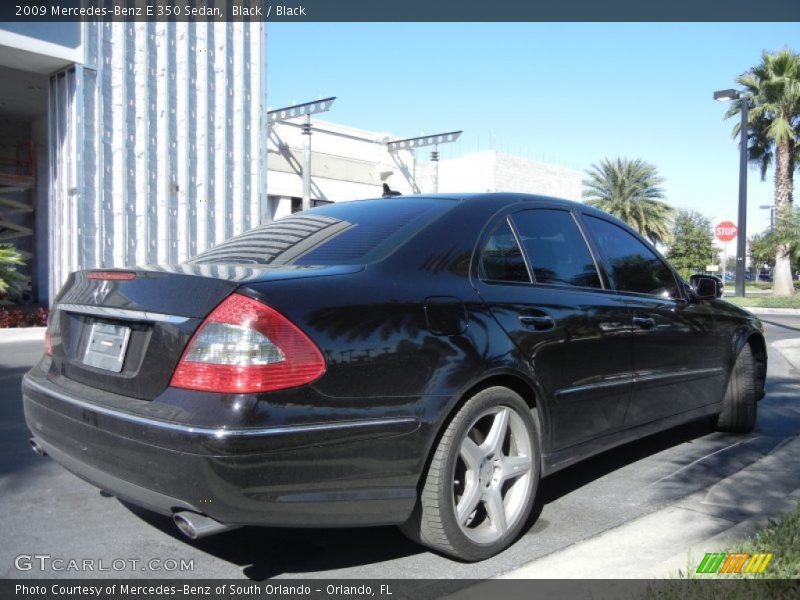 Black / Black 2009 Mercedes-Benz E 350 Sedan