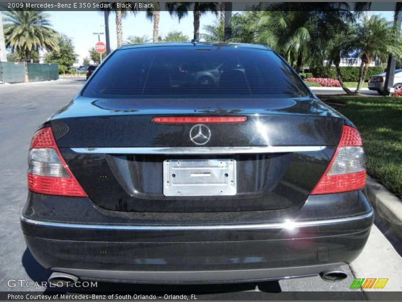 Black / Black 2009 Mercedes-Benz E 350 Sedan