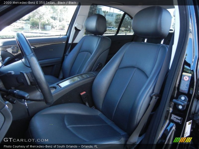 Black / Black 2009 Mercedes-Benz E 350 Sedan