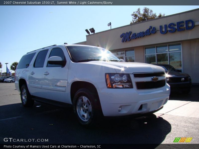 Summit White / Light Cashmere/Ebony 2007 Chevrolet Suburban 1500 LT