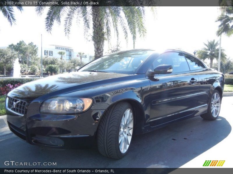 Solid Black / Off-Black 2007 Volvo C70 T5 Convertible