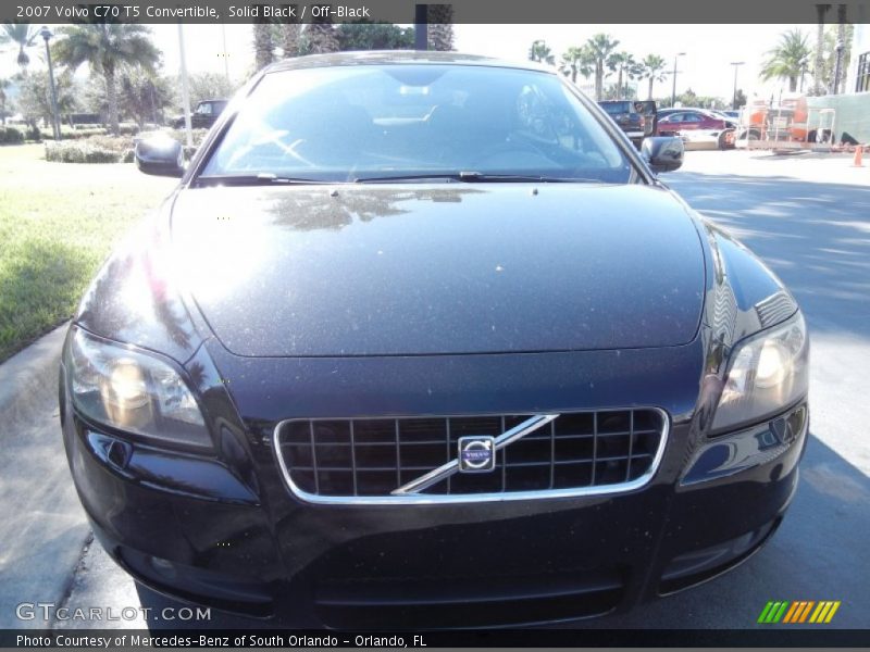 Solid Black / Off-Black 2007 Volvo C70 T5 Convertible
