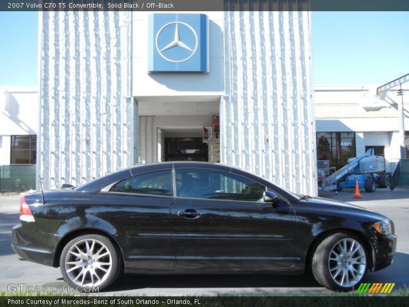 Solid Black / Off-Black 2007 Volvo C70 T5 Convertible
