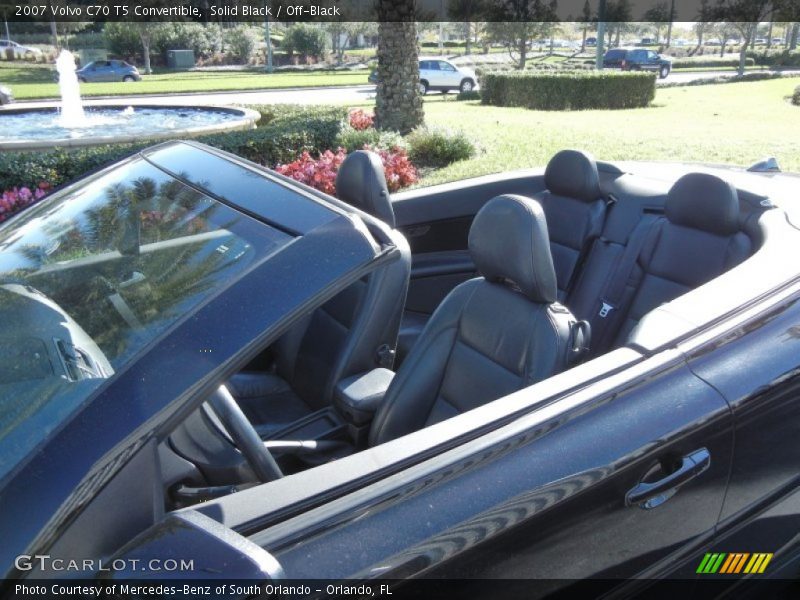 Solid Black / Off-Black 2007 Volvo C70 T5 Convertible