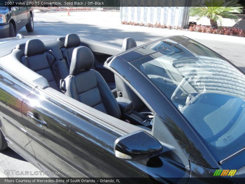 Solid Black / Off-Black 2007 Volvo C70 T5 Convertible