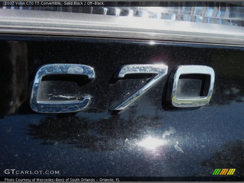 Solid Black / Off-Black 2007 Volvo C70 T5 Convertible