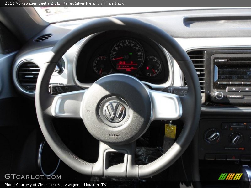 Reflex Silver Metallic / Titan Black 2012 Volkswagen Beetle 2.5L