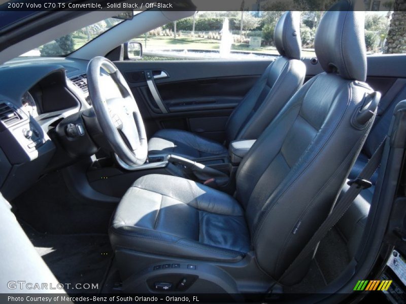 Solid Black / Off-Black 2007 Volvo C70 T5 Convertible