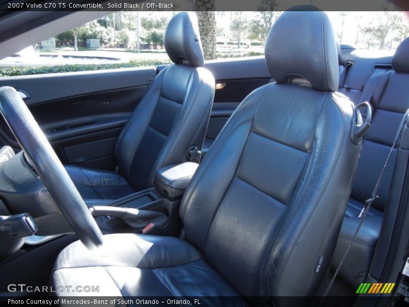Solid Black / Off-Black 2007 Volvo C70 T5 Convertible