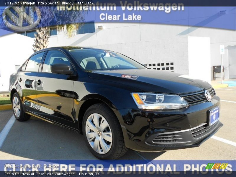 Black / Titan Black 2012 Volkswagen Jetta S Sedan