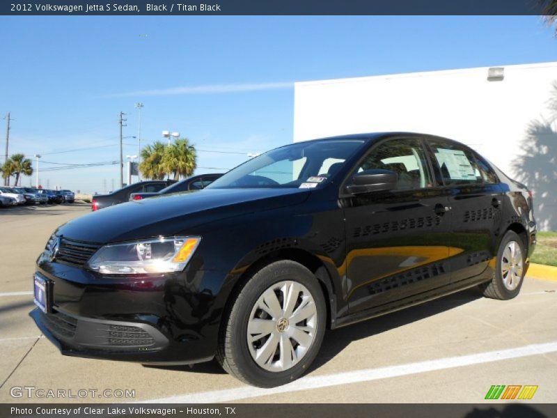 Black / Titan Black 2012 Volkswagen Jetta S Sedan