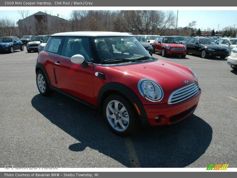 Chili Red / Black/Grey 2009 Mini Cooper Hardtop