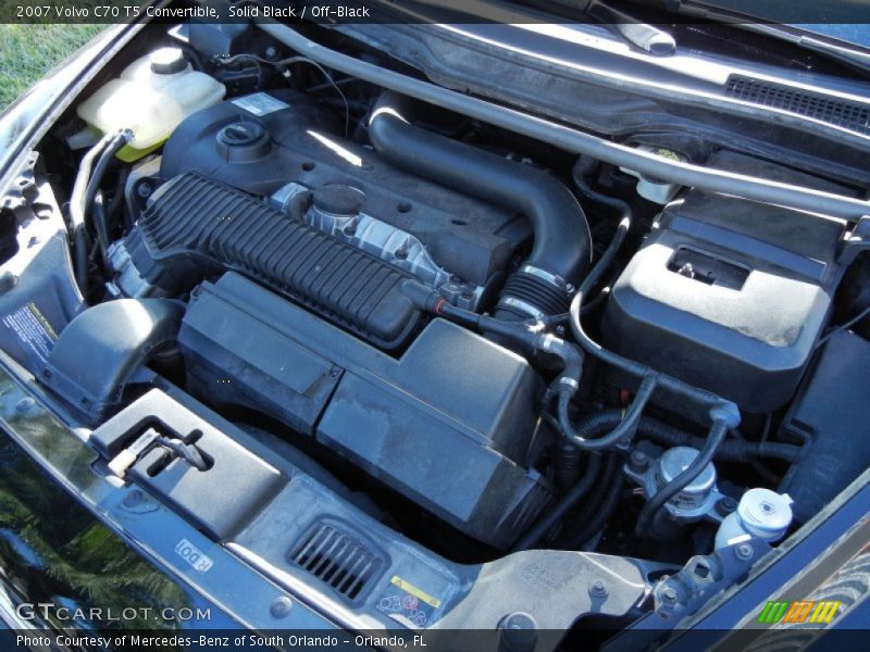 Solid Black / Off-Black 2007 Volvo C70 T5 Convertible