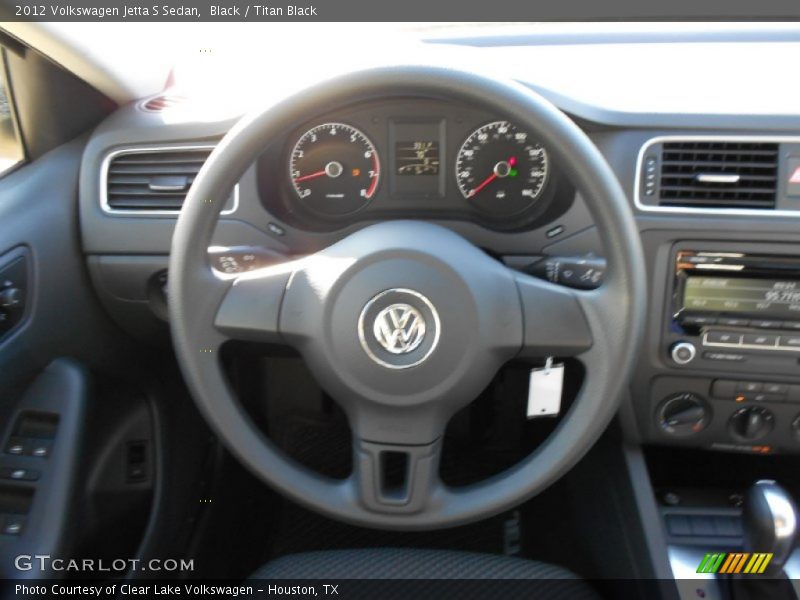 Black / Titan Black 2012 Volkswagen Jetta S Sedan