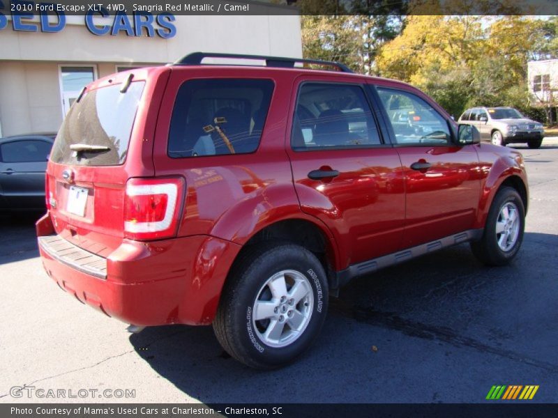 Sangria Red Metallic / Camel 2010 Ford Escape XLT 4WD