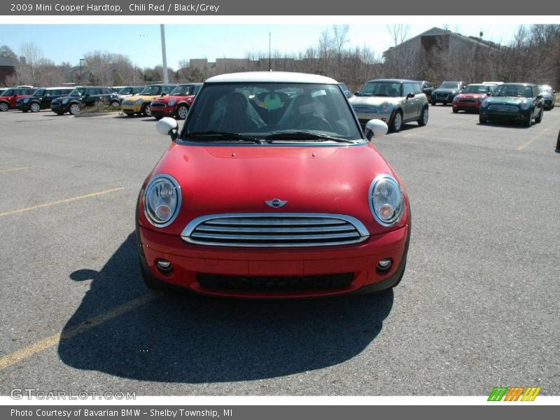 Chili Red / Black/Grey 2009 Mini Cooper Hardtop