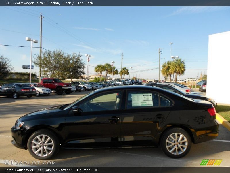Black / Titan Black 2012 Volkswagen Jetta SE Sedan