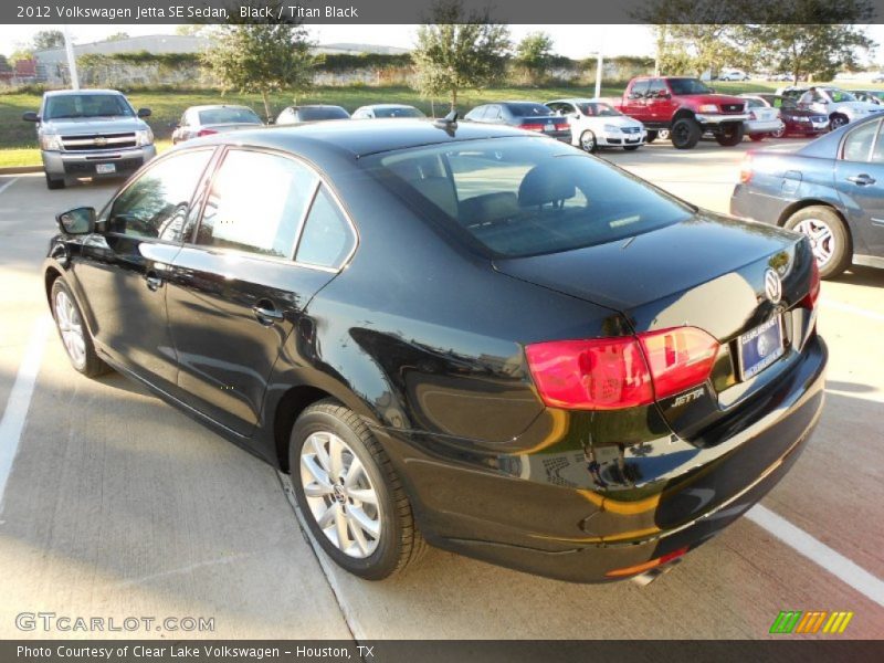 Black / Titan Black 2012 Volkswagen Jetta SE Sedan