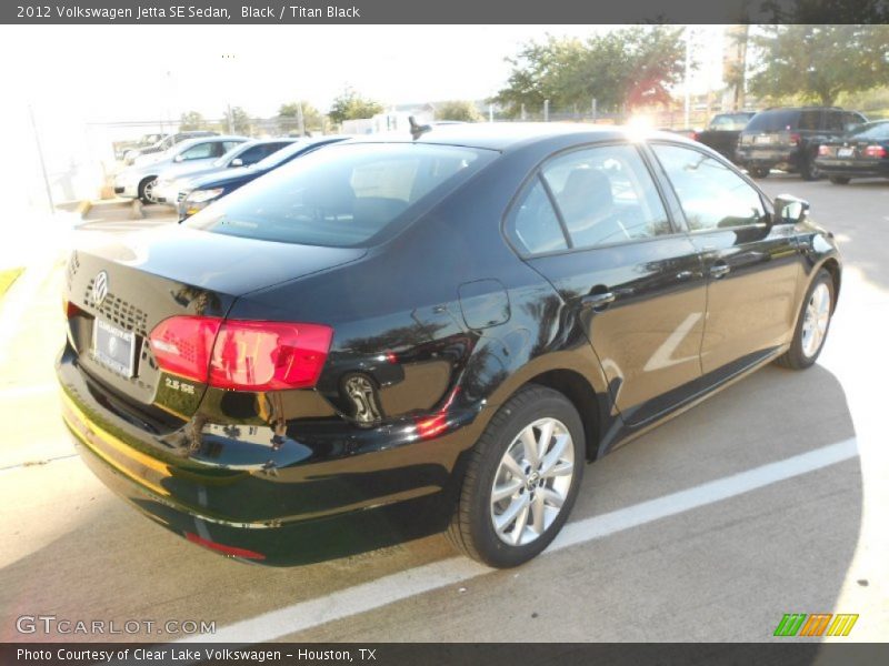 Black / Titan Black 2012 Volkswagen Jetta SE Sedan