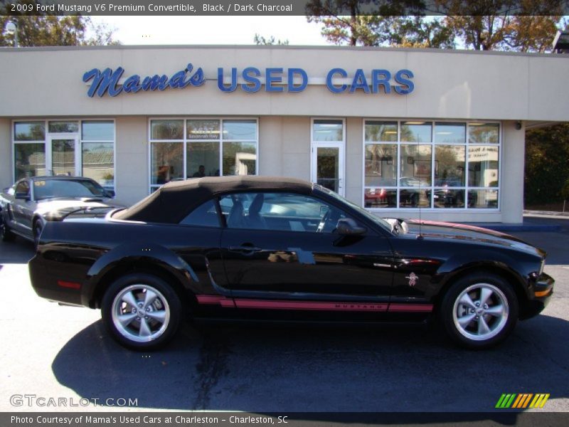Black / Dark Charcoal 2009 Ford Mustang V6 Premium Convertible