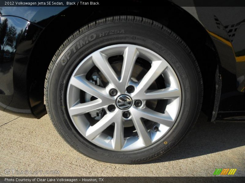 Black / Titan Black 2012 Volkswagen Jetta SE Sedan