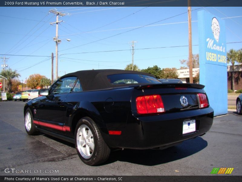 Black / Dark Charcoal 2009 Ford Mustang V6 Premium Convertible