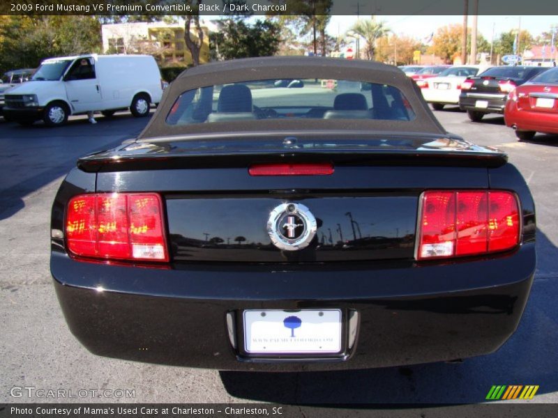 Black / Dark Charcoal 2009 Ford Mustang V6 Premium Convertible