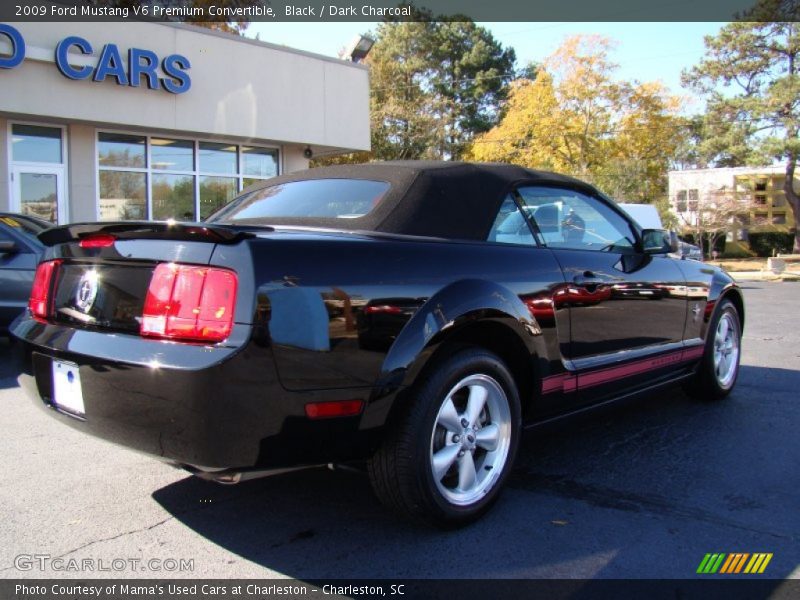 Black / Dark Charcoal 2009 Ford Mustang V6 Premium Convertible