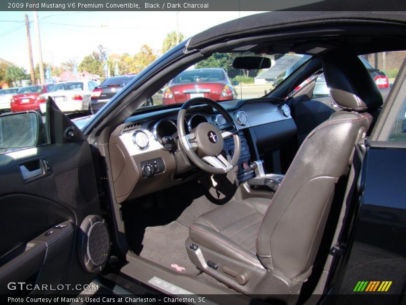 Black / Dark Charcoal 2009 Ford Mustang V6 Premium Convertible
