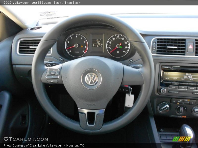 Black / Titan Black 2012 Volkswagen Jetta SE Sedan