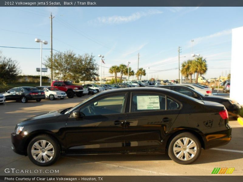 Black / Titan Black 2012 Volkswagen Jetta S Sedan