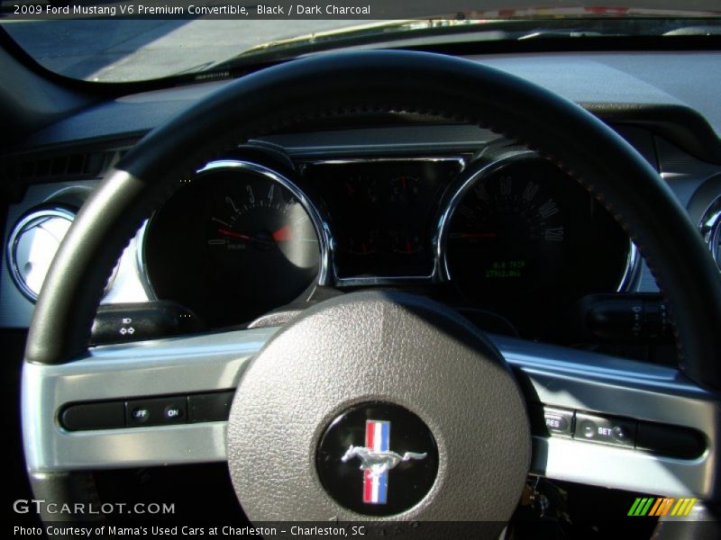 Black / Dark Charcoal 2009 Ford Mustang V6 Premium Convertible