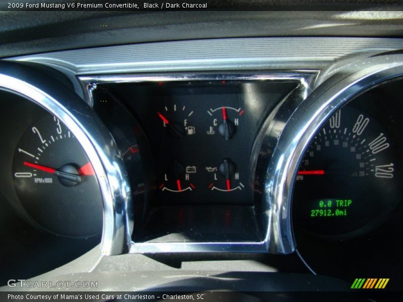 Black / Dark Charcoal 2009 Ford Mustang V6 Premium Convertible