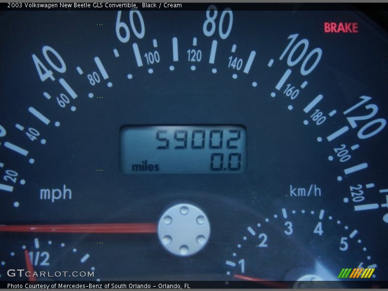 Black / Cream 2003 Volkswagen New Beetle GLS Convertible